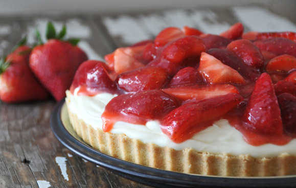 Strawberry Cream Tart. 