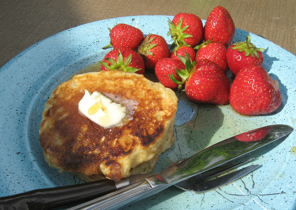 Pancakes and Strawberries