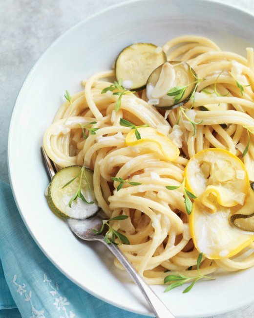 Pici with Summer Squashes and Tarragon via beautiful-foods