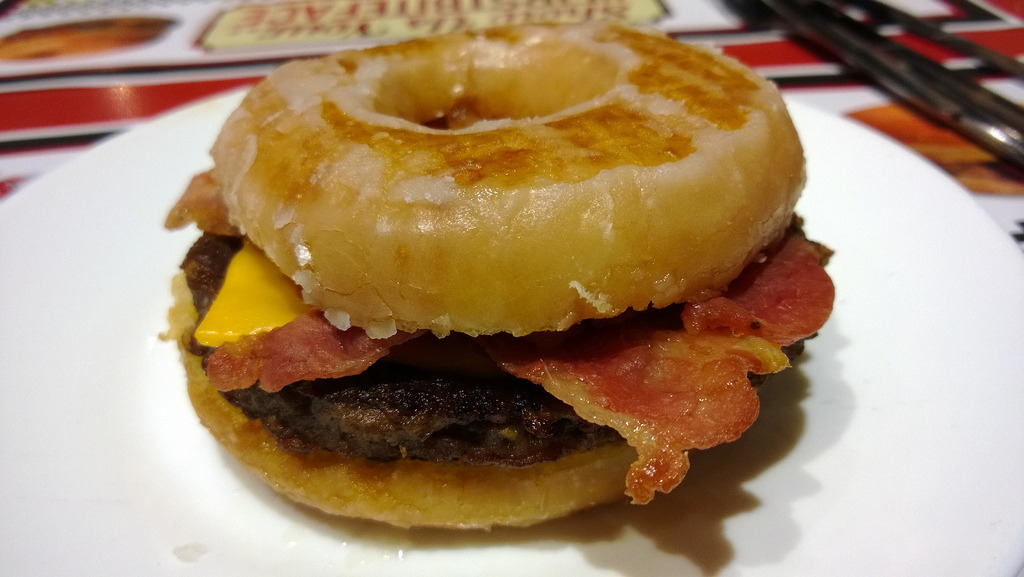 Krispy Kreme Bacon Cheeseburger