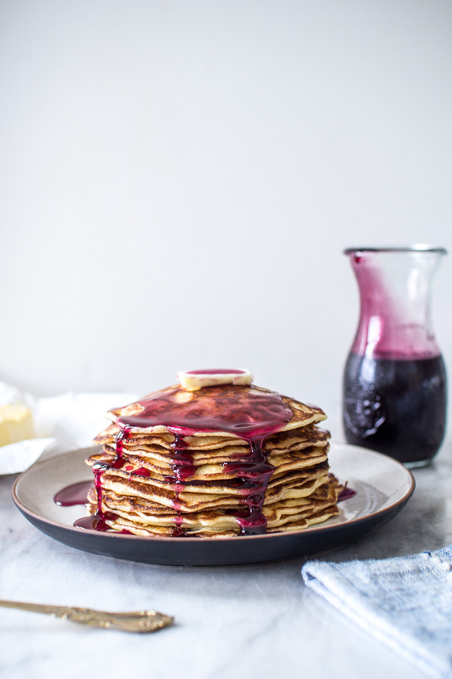 Pancake w/Concord Grape Syrup Flourishing Foodie