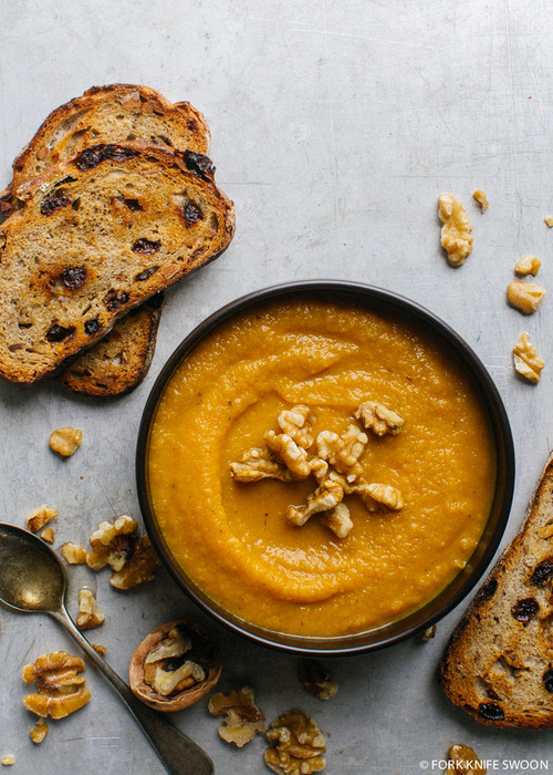 Butternut Squash, Apple and Fennel Soup