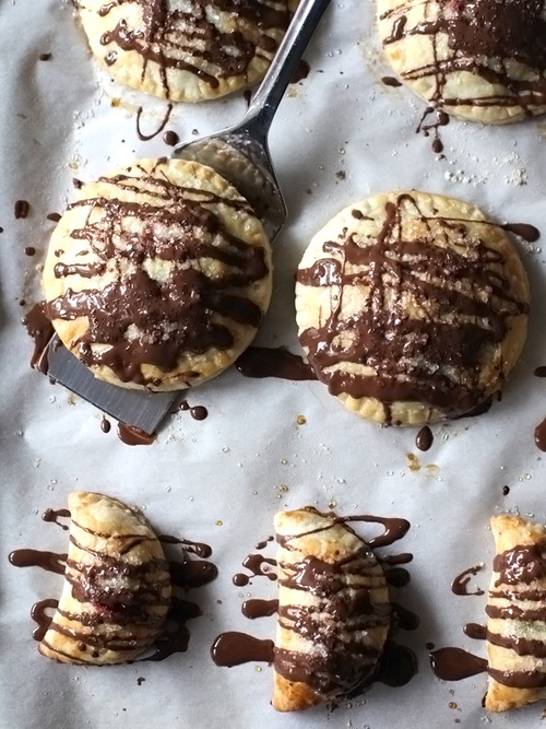 Apple and Pear Chocolate Hand Pies Foodie Crush on We Heart It.