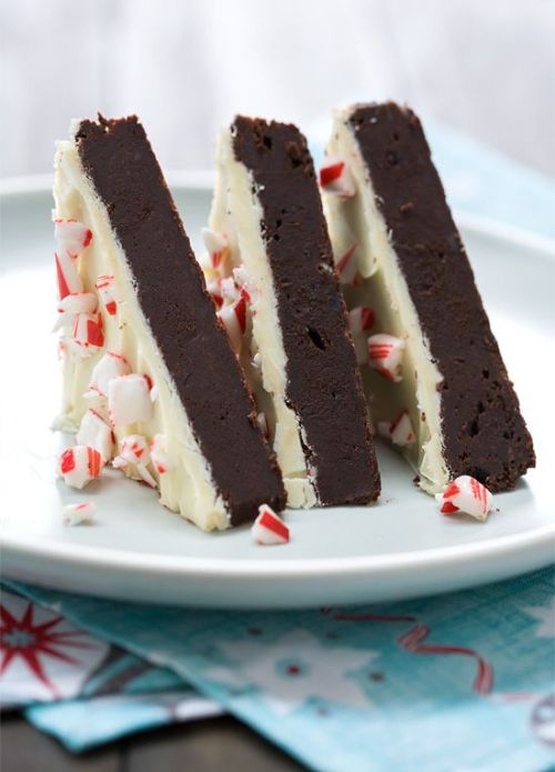 Peppermint Bark Brownies Love and Olive Oil