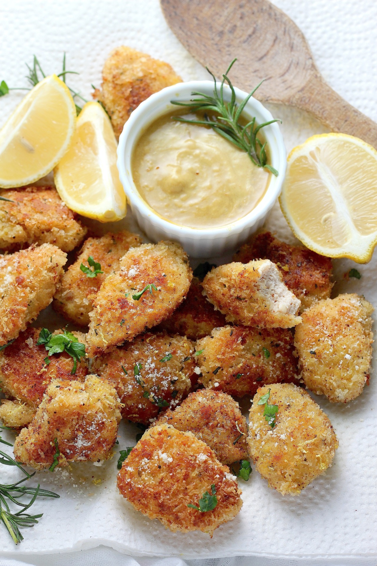Rosemary Parmesan Chicken Nuggets