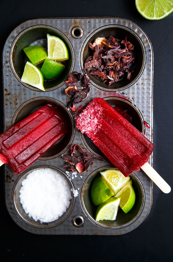 Hibiscus Margarita Popsicles Desserts for Two