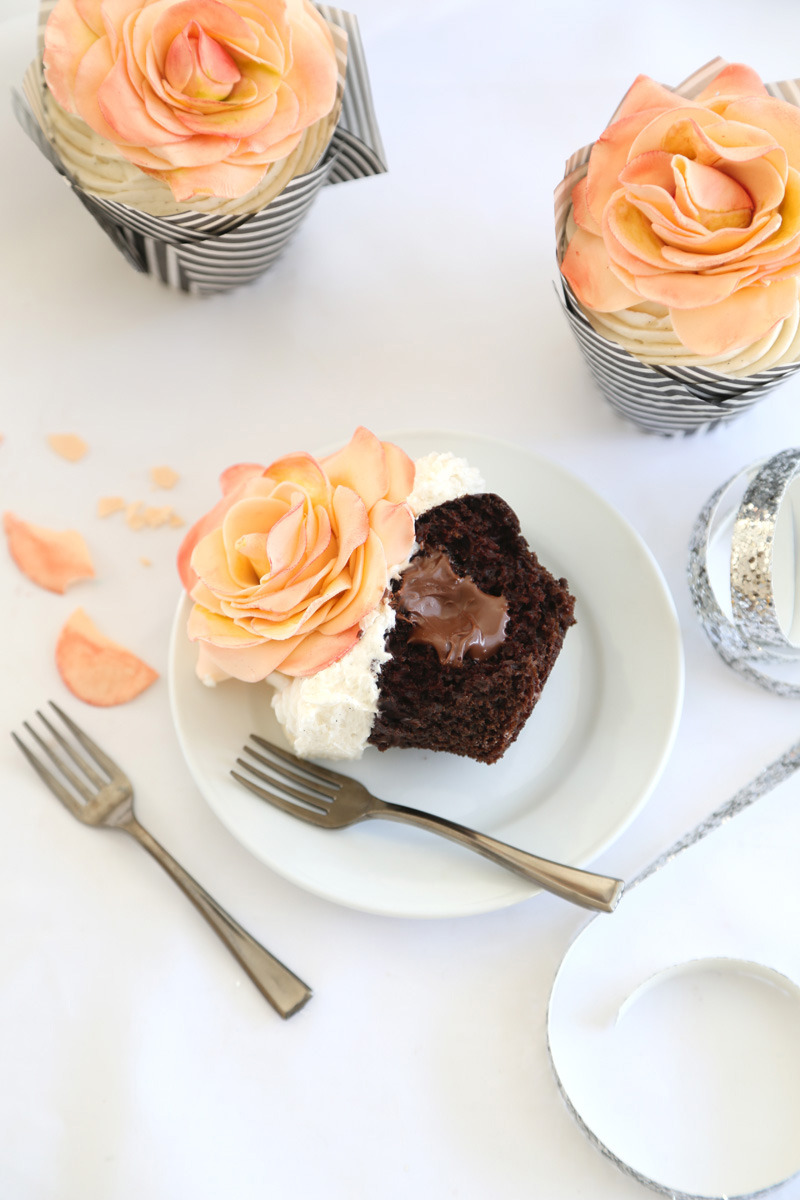  Double Chocolate Cupcakes with Vanilla Bean Buttercream